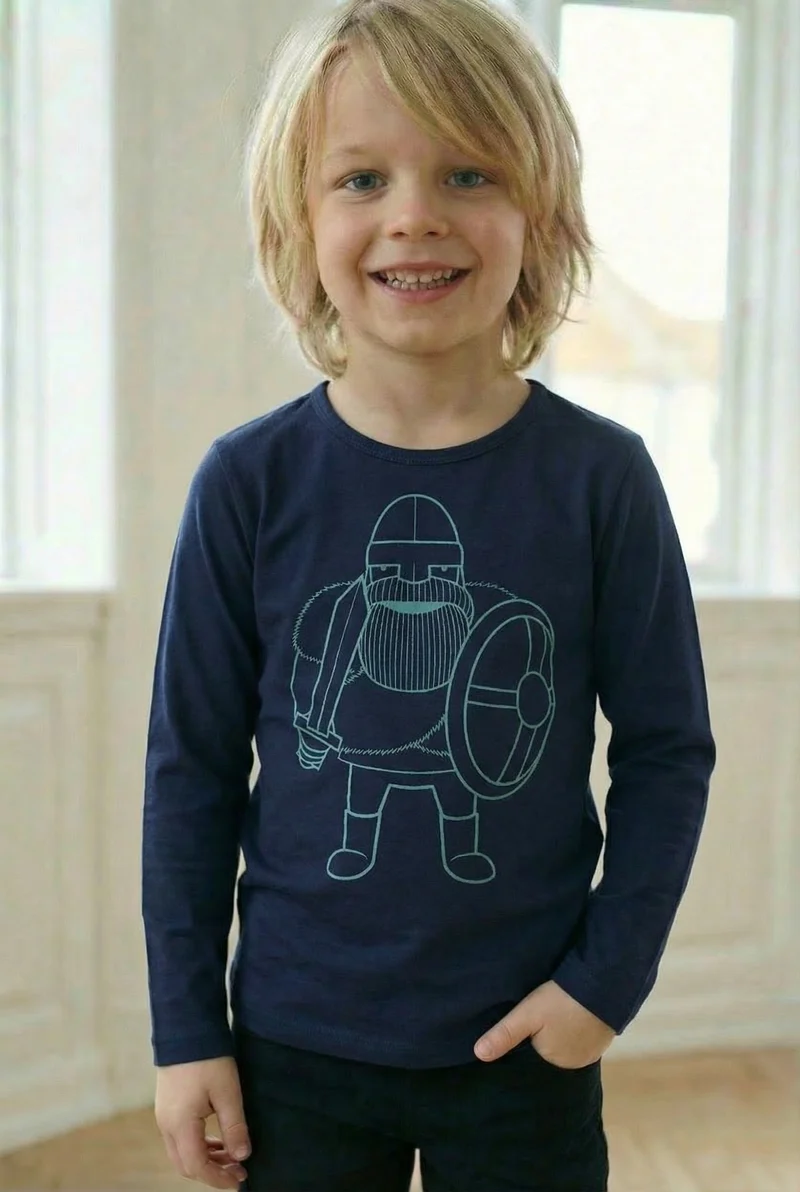 Danenorthpole tee Dk Navy RAGNAR OUTLINE