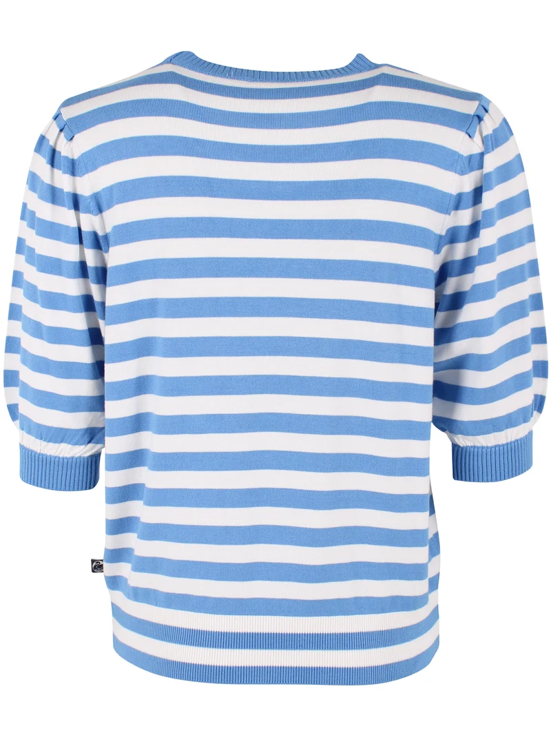 Daneapertif Viscose Tee Waterblue/Chalk