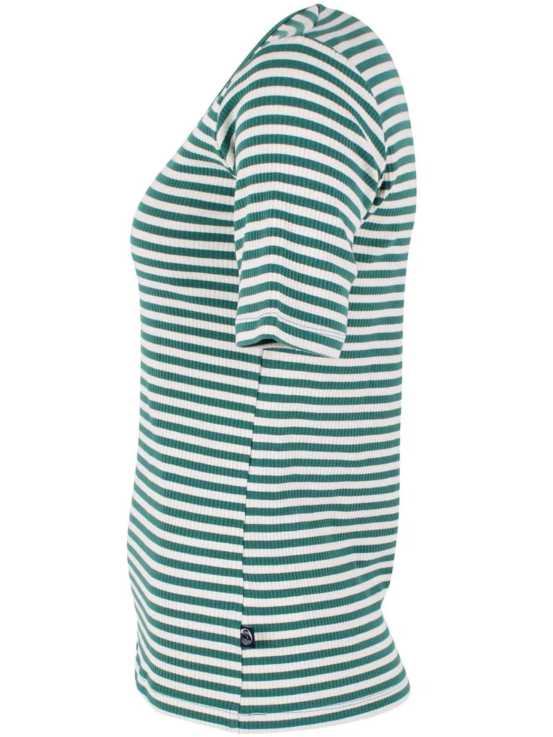 Danerolemodel Ribbing Tee Verde/Chalk