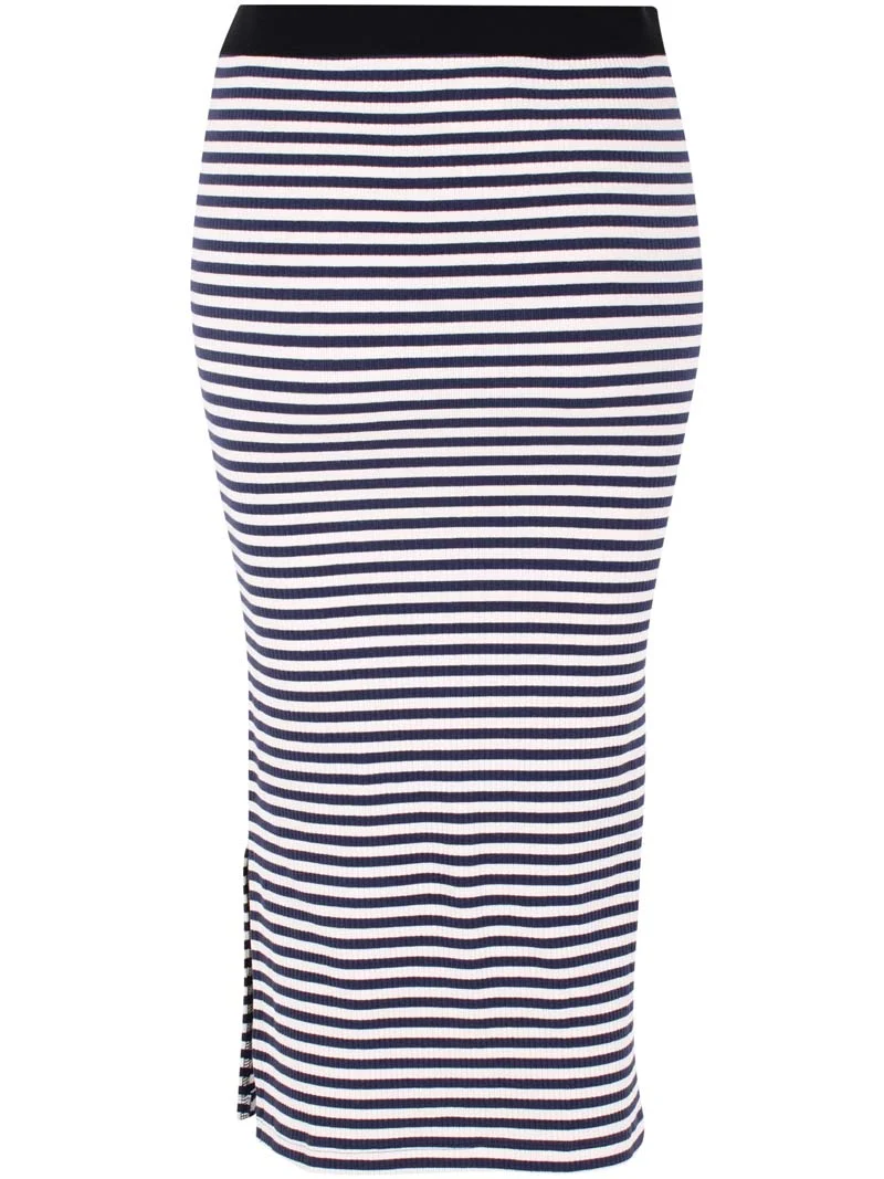Daneleader Ribbing Skirt Dk Navy/Chalk