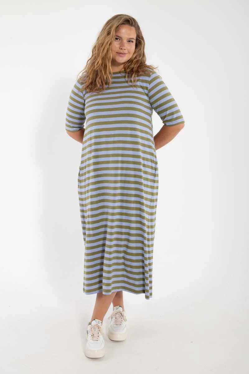 Danebasic Good News Dress Olive/Lilla