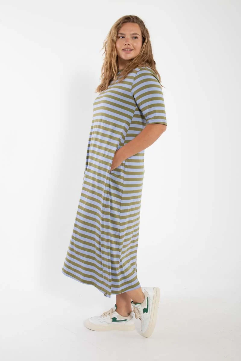 Danebasic Good News Dress Olive/Lilla