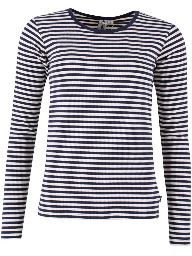 Danehero Ribbing Tee Dk Navy/Chalk