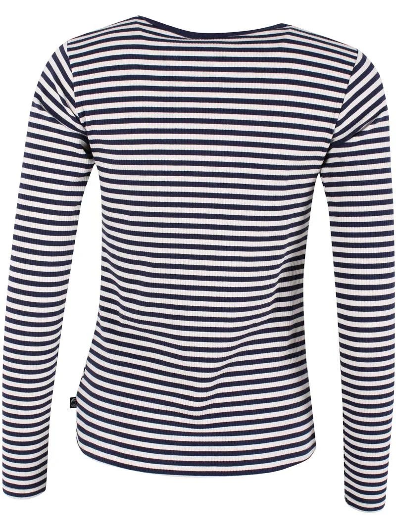 Danehero Ribbing Tee Dk Navy/Chalk