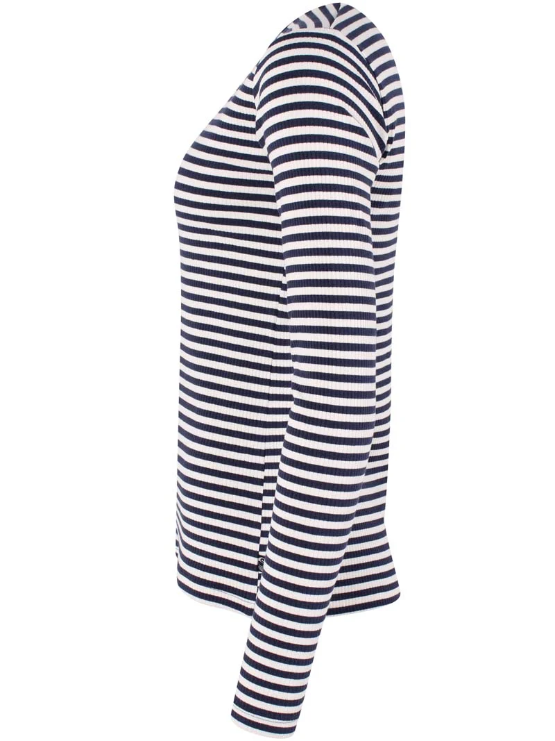 Danehero Ribbing Tee Dk Navy/Chalk