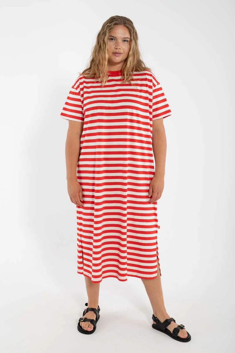 Danebasic Sweet Dress Summer Red/Chalk