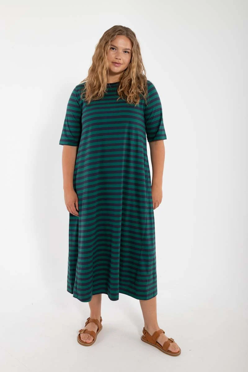 Danebasic Good News Dress Dk Navy/Verde
