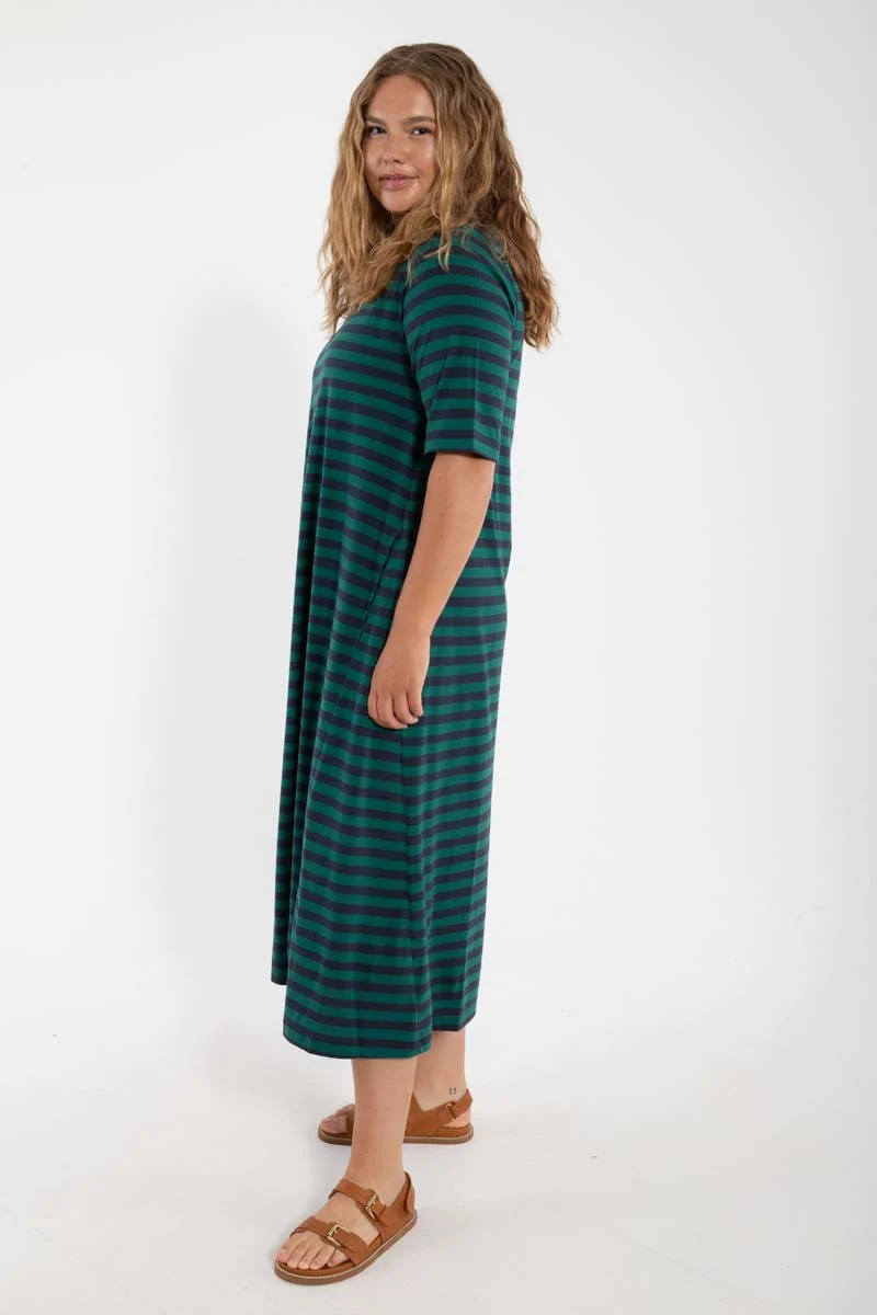 Danebasic Good News Dress Dk Navy/Verde