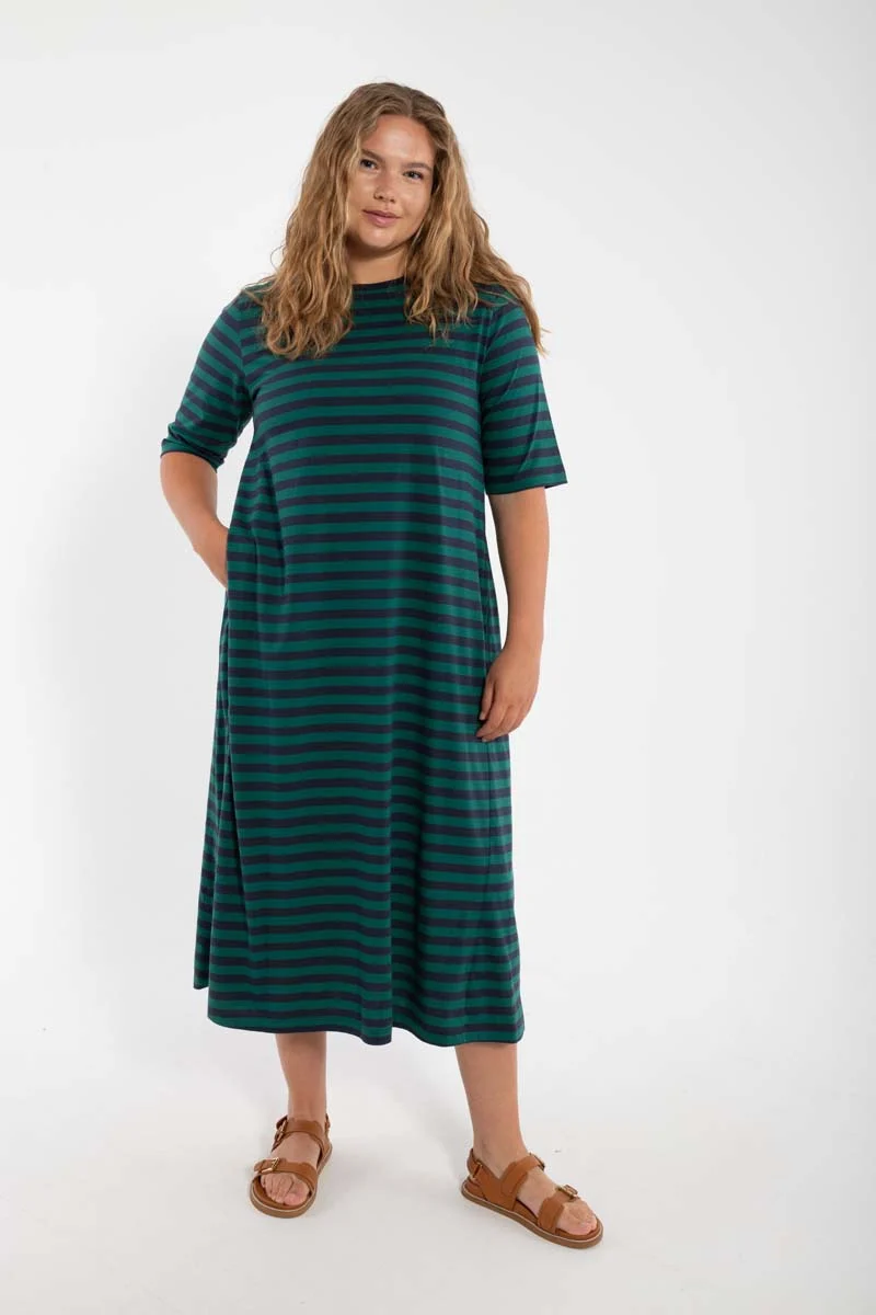 Danebasic Good News Dress Dk Navy/Verde