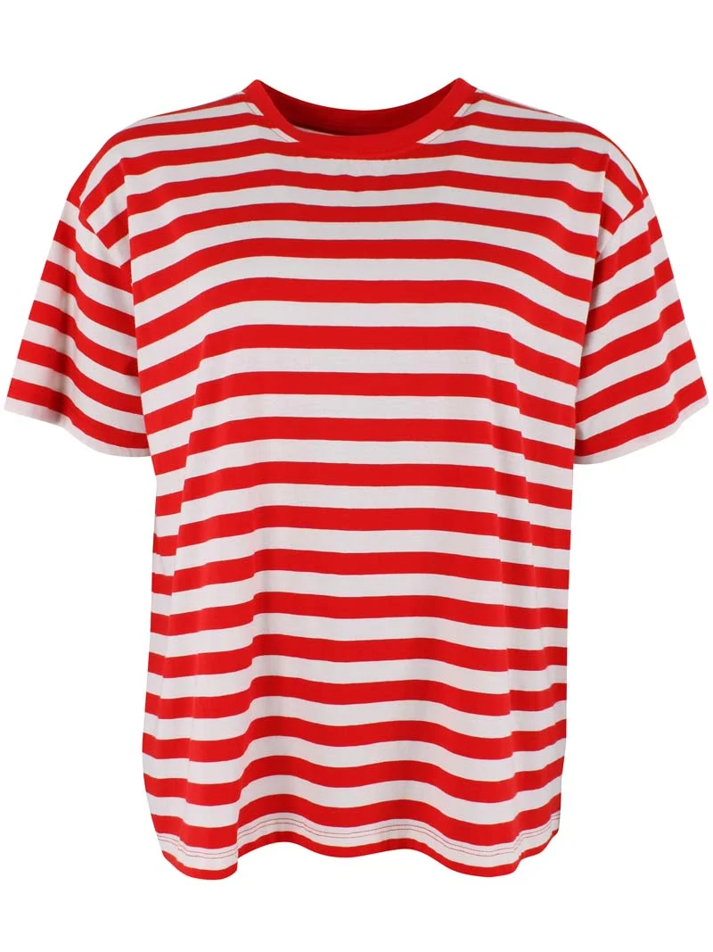 Danebasic Boxy Tee Summer Red/Chalk