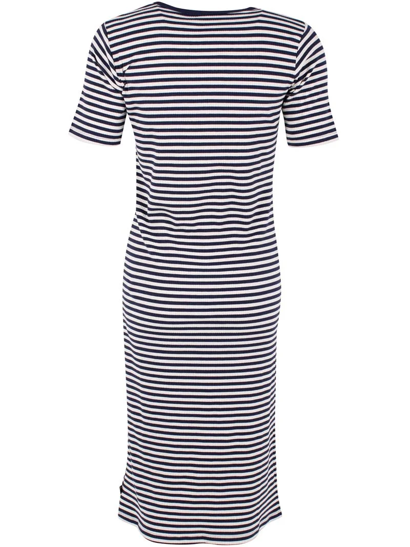 Danicon Ribbing Dress Dk Navy/Chalk