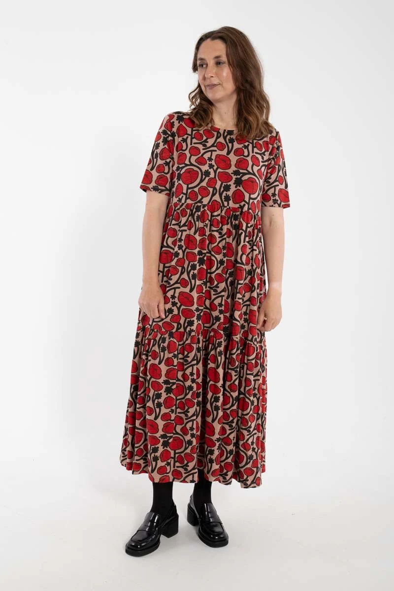 ORGANIC - Danemarkise Slub Dress Rose Beige POPPY