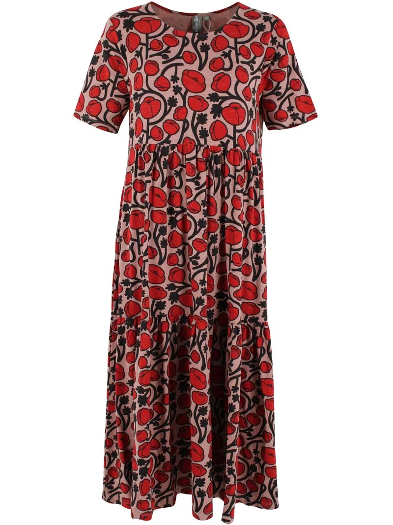 ORGANIC - Danemarkise Slub Dress Rose Beige POPPY