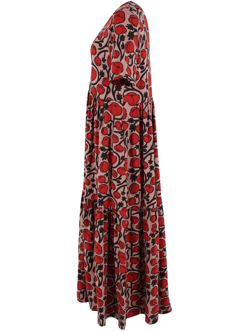 ORGANIC - Danemarkise Slub Dress Rose Beige POPPY