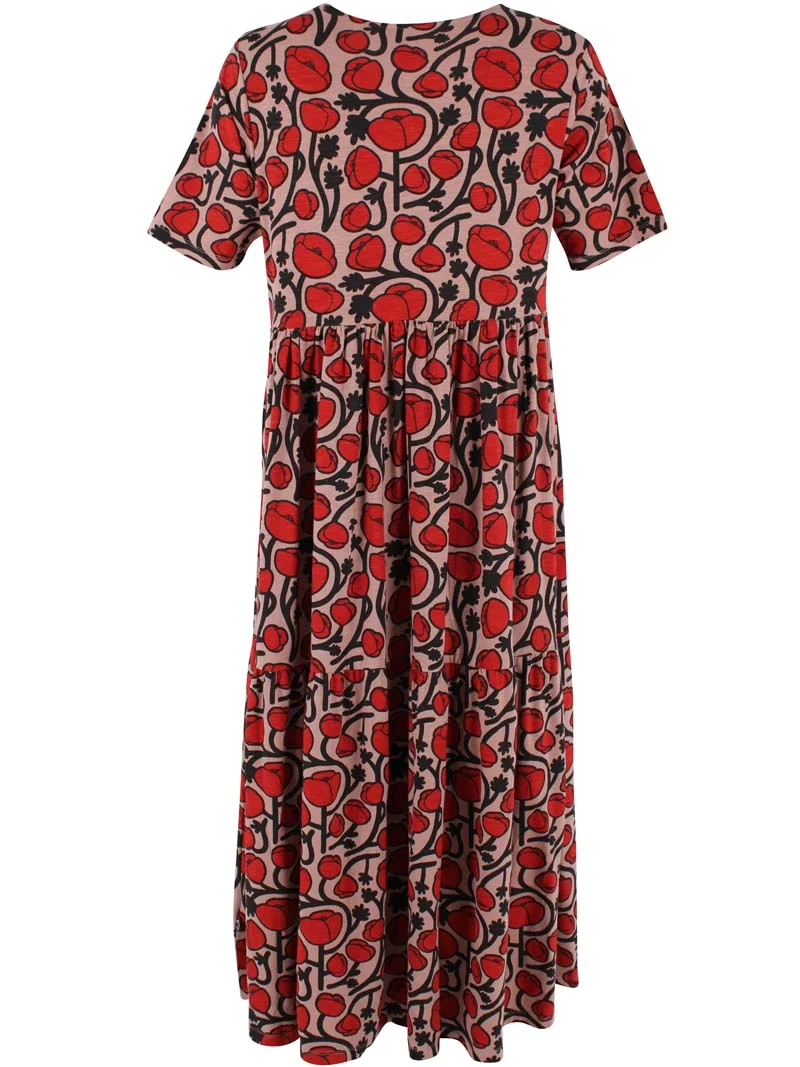 ORGANIC - Danemarkise Slub Dress Rose Beige POPPY