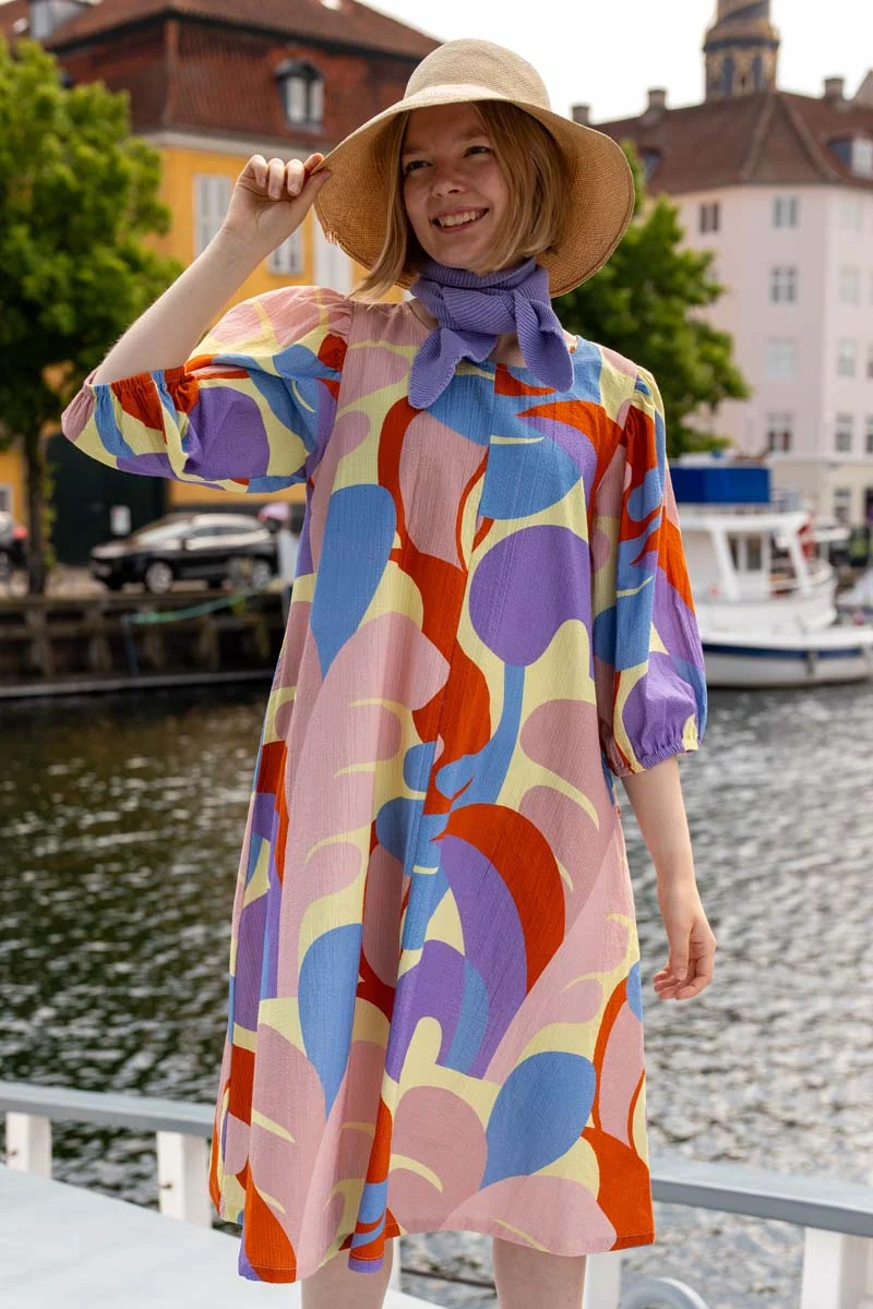 Daniris Searsucker Dress Pastel Yellow TROPS