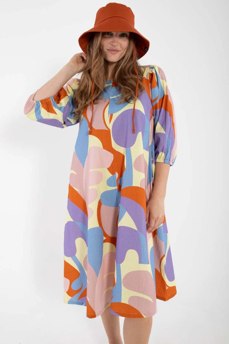 Daniris Searsucker Dress Pastel Yellow TROPS