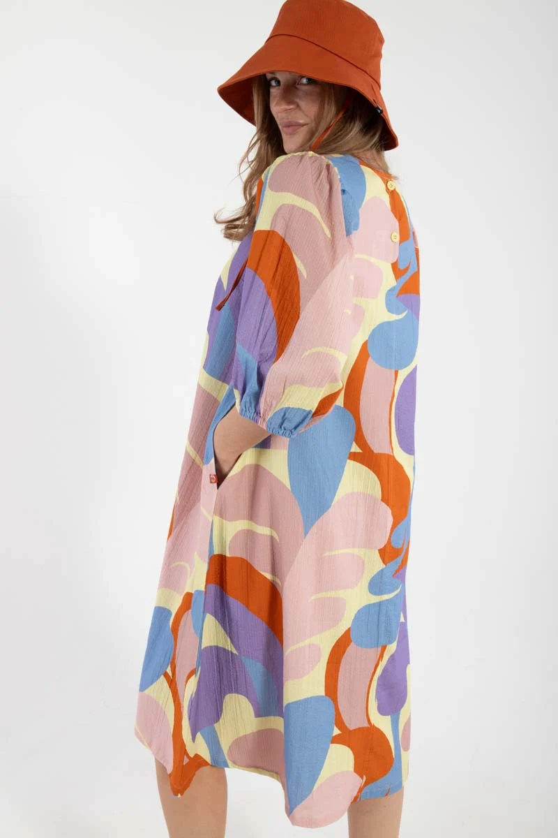 Daniris Searsucker Dress Pastel Yellow TROPS