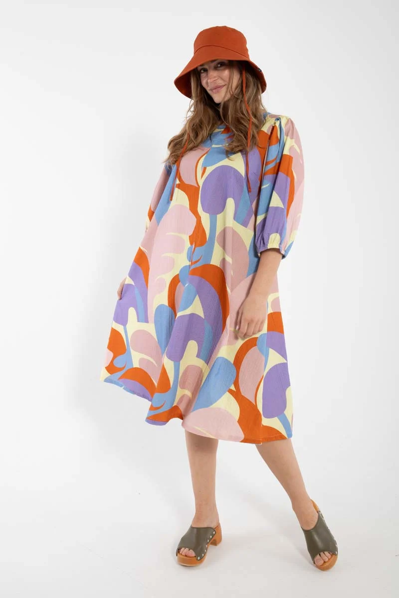 Daniris Searsucker Dress Pastel Yellow TROPS