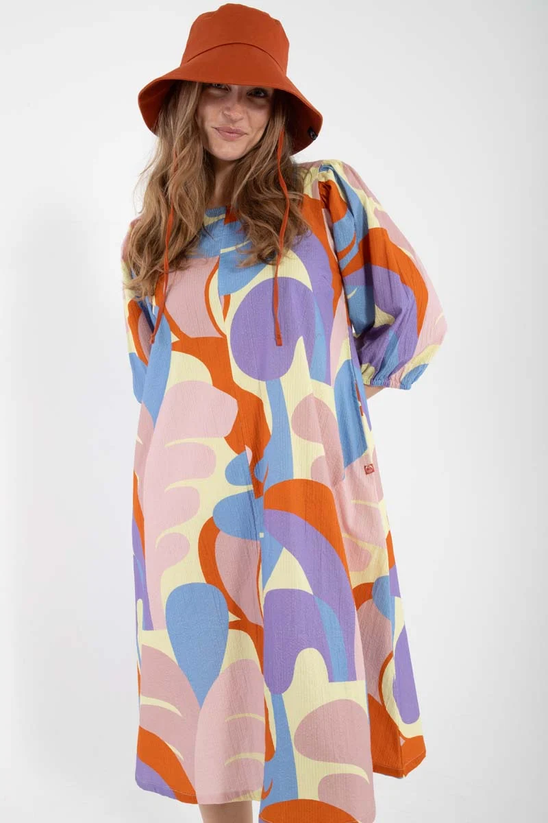 Daniris Searsucker Dress Pastel Yellow TROPS