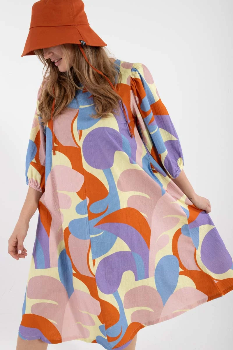 Daniris Searsucker Dress Pastel Yellow TROPS