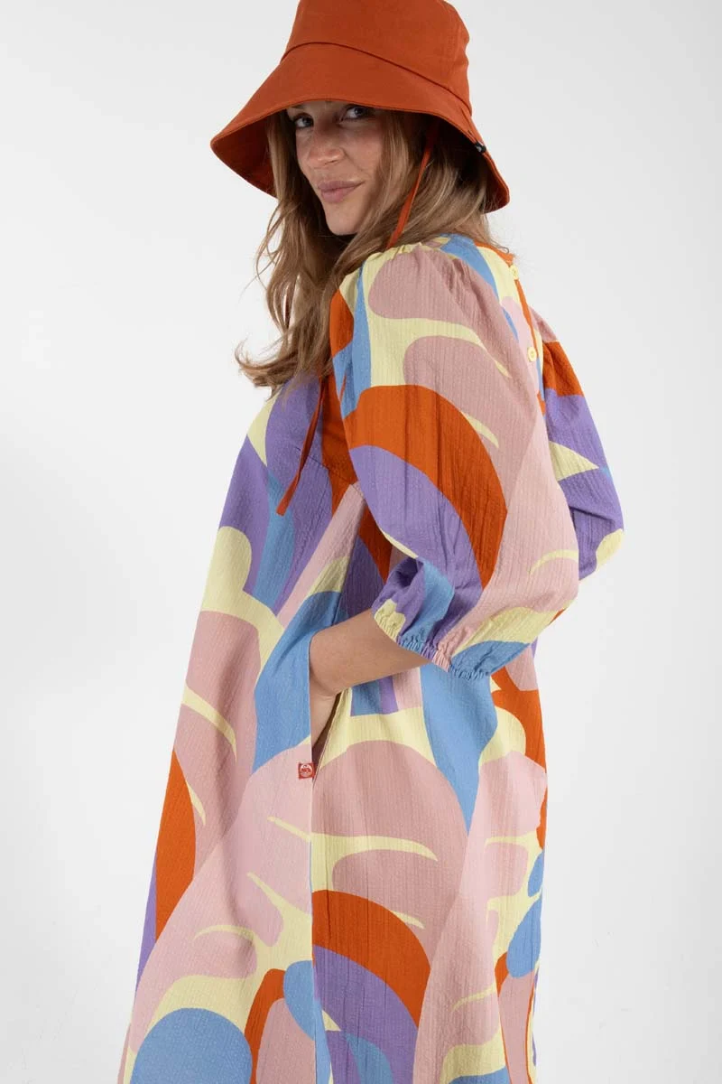 Daniris Searsucker Dress Pastel Yellow TROPS