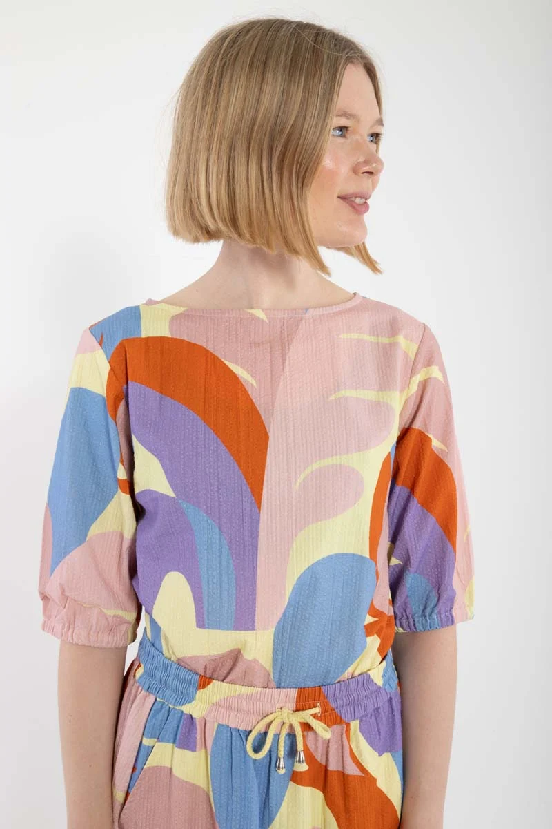 Danecremant Searsucker Shirt Pastel Yellow TROPS