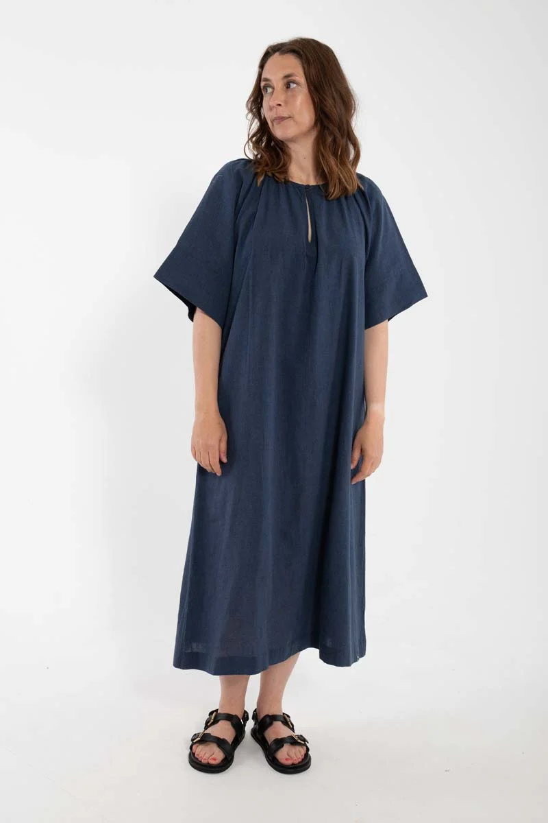 Danehostess Chambrey Dress Dark Chambrey