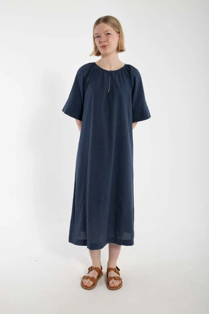Danehostess Chambrey Dress Dark Chambrey