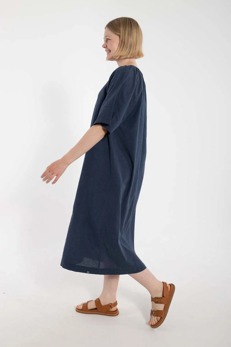 Danehostess Chambrey Dress Dark Chambrey