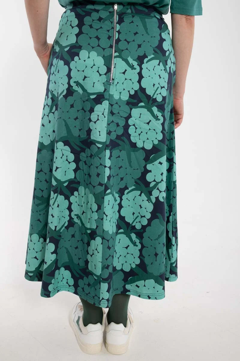 Danebrava Poplin Stretch Skirt Dk Navy MAXIBERRY