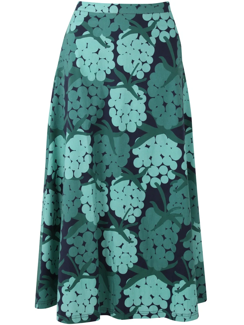 Danebrava Poplin Stretch Skirt Dk Navy MAXIBERRY