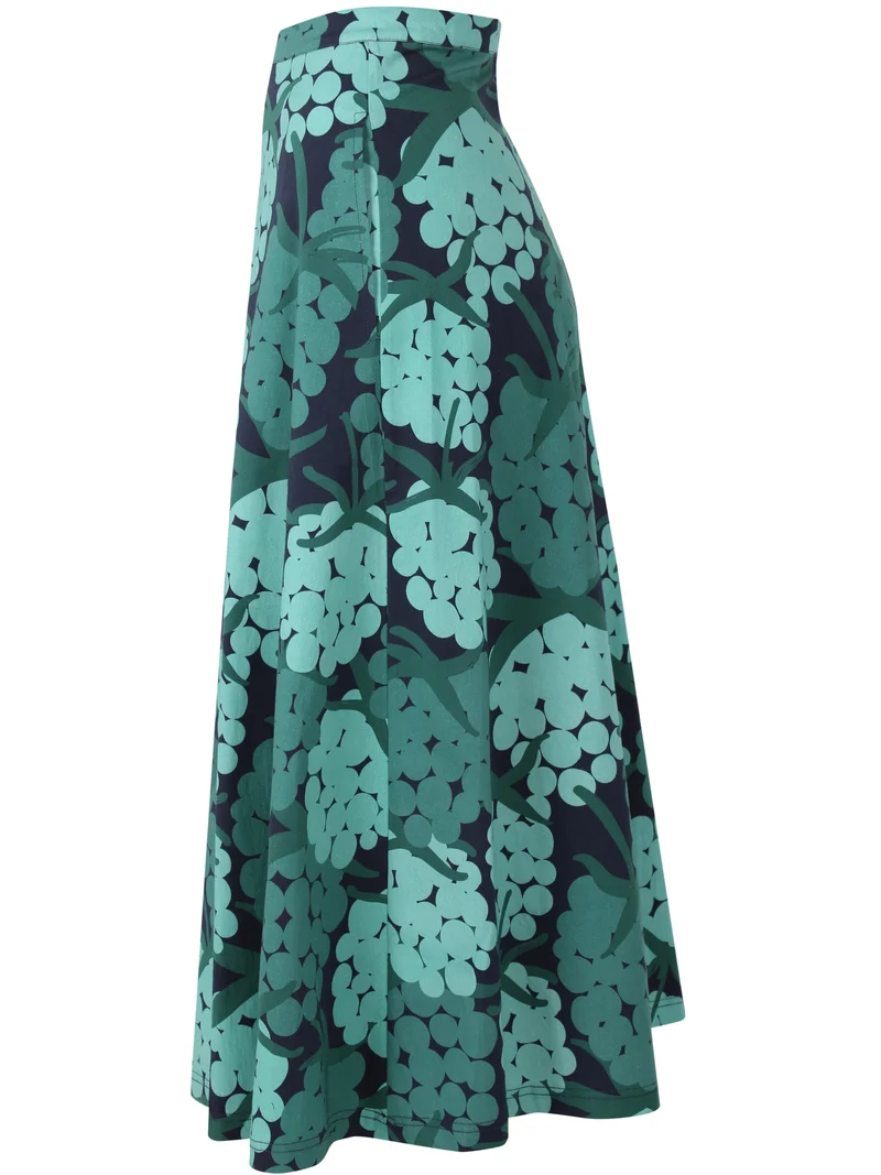 Danebrava Poplin Stretch Skirt Dk Navy MAXIBERRY