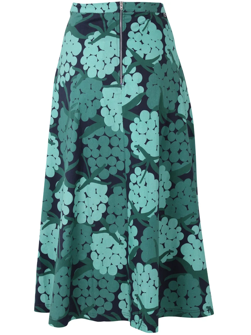 Danebrava Poplin Stretch Skirt Dk Navy MAXIBERRY