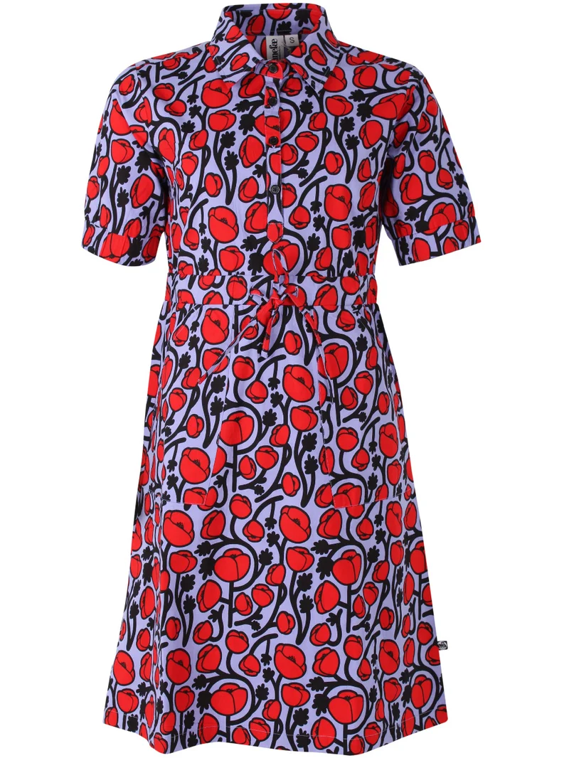 Danesusanne Poplin Stretch Dress Lilla POPPY