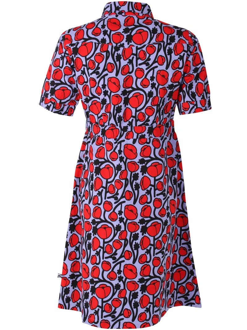 Danesusanne Poplin Stretch Dress Lilla POPPY