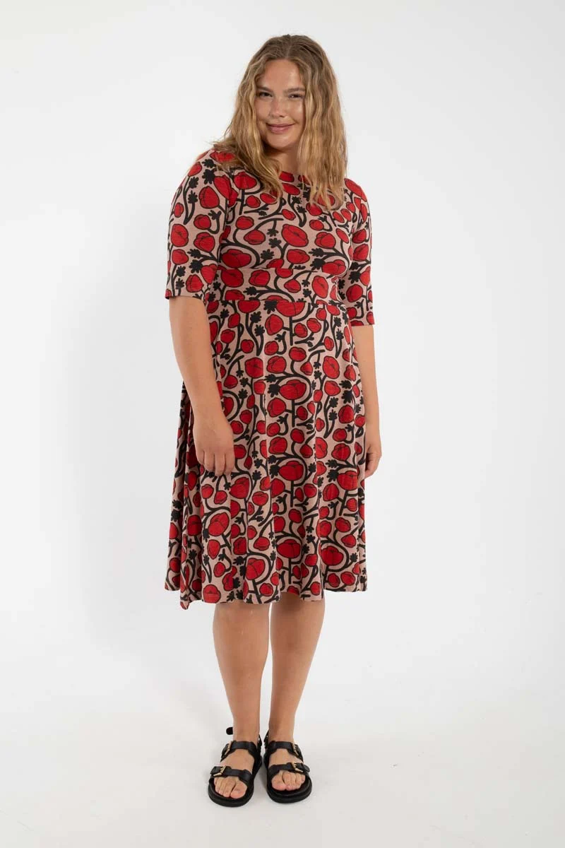 ORGANIC - Danecharlotte Slub Dress Rose Beige POPPY