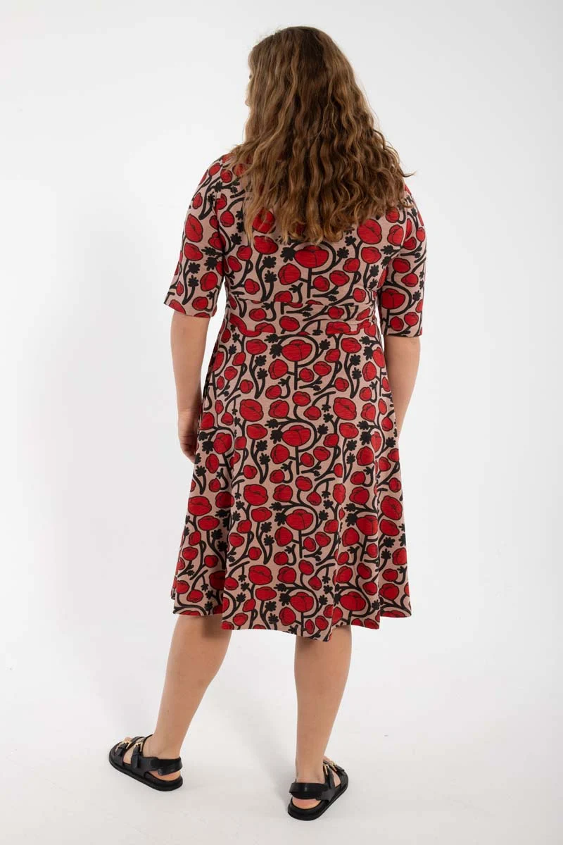 ORGANIC - Danecharlotte Slub Dress Rose Beige POPPY