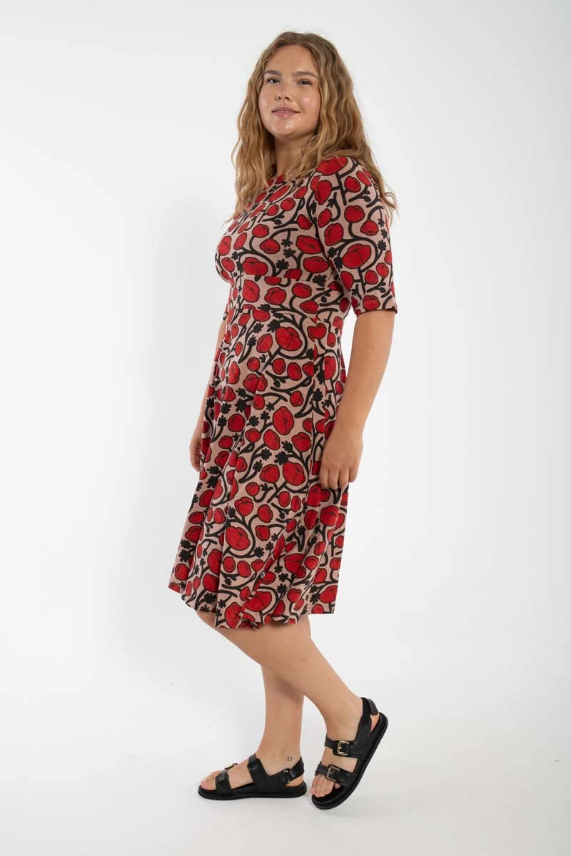 ORGANIC - Danecharlotte Slub Dress Rose Beige POPPY