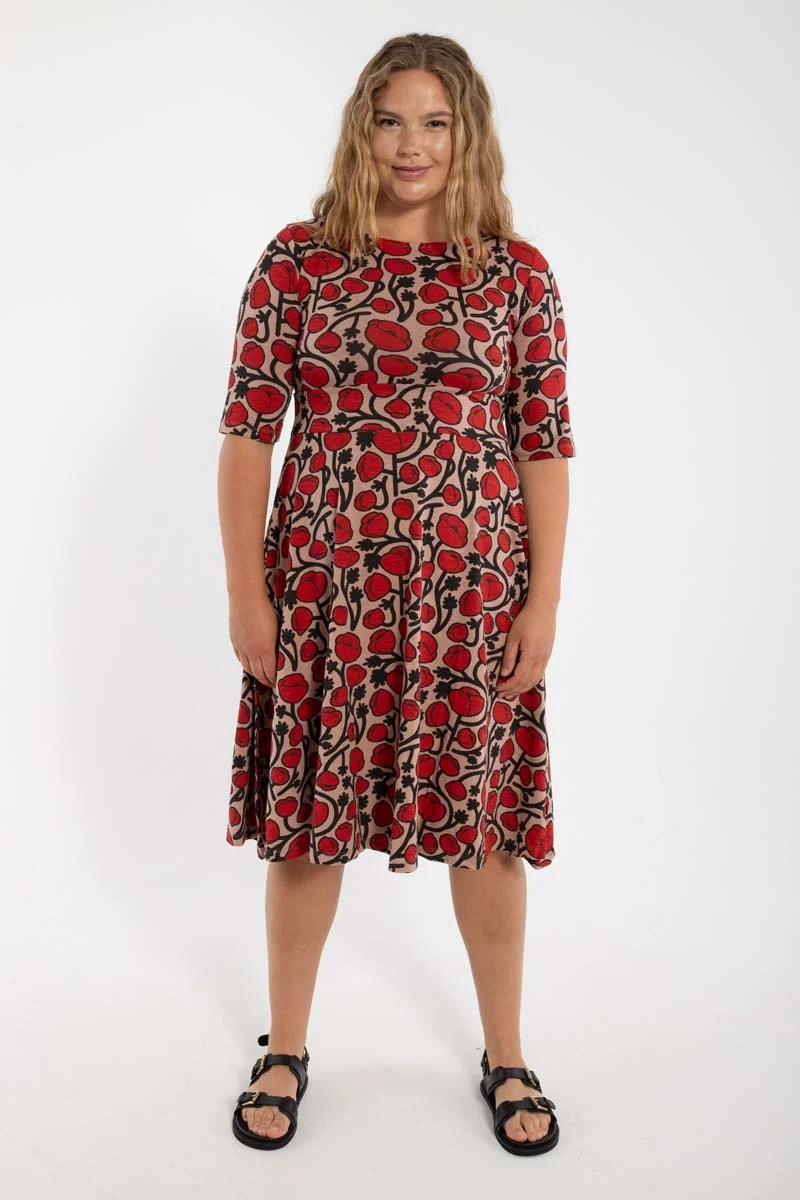 ORGANIC - Danecharlotte Slub Dress Rose Beige POPPY
