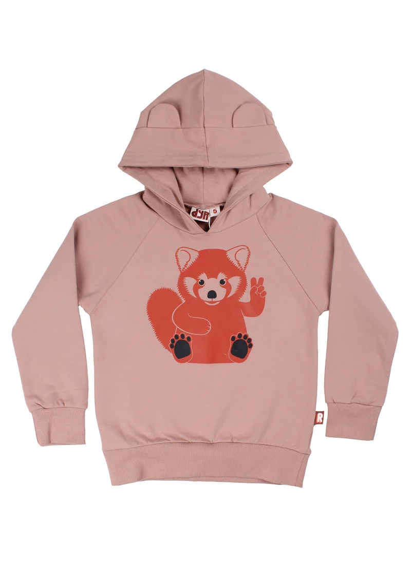 Dyrbellow Hoodie Rose Beige PEACE ROED PANDA