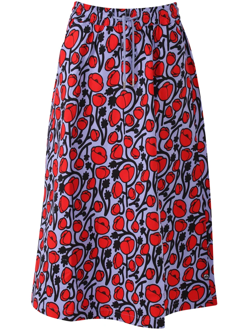 Danespresso Poplin Stretch Skirt Lilla POPPY