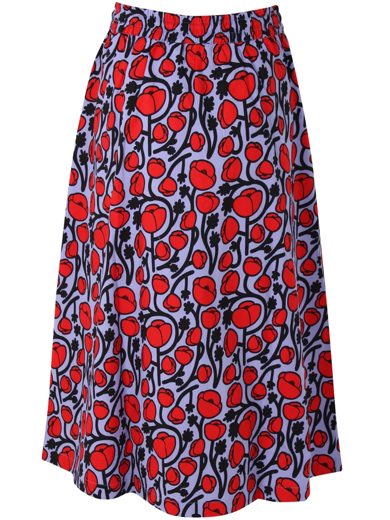 Danespresso Poplin Stretch Skirt Lilla POPPY