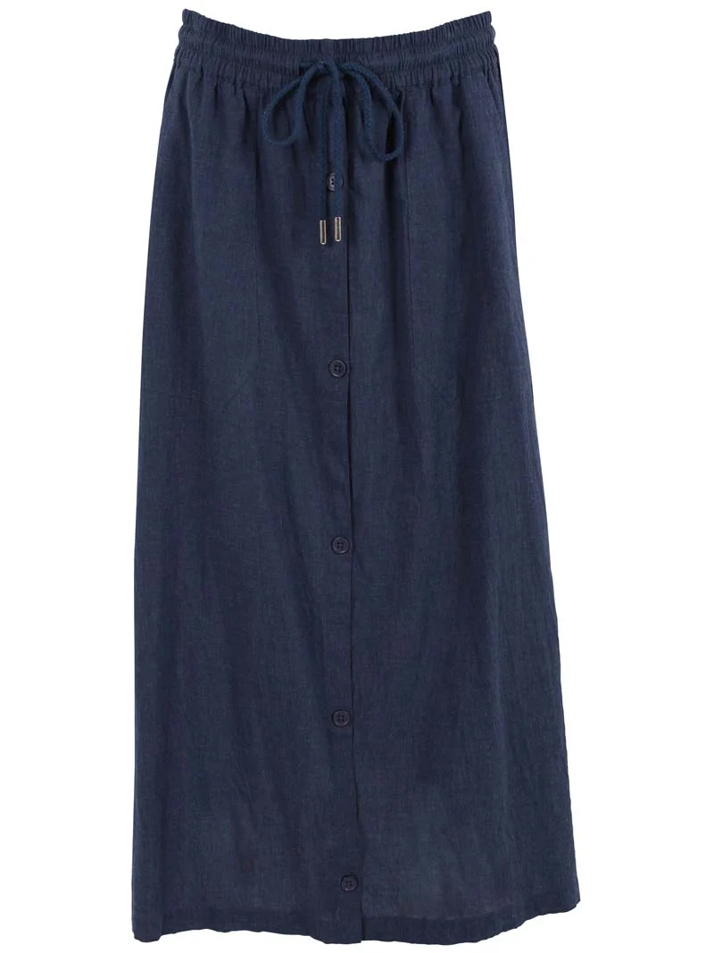 Danevisit Chambrey Skirt Dark Chambrey