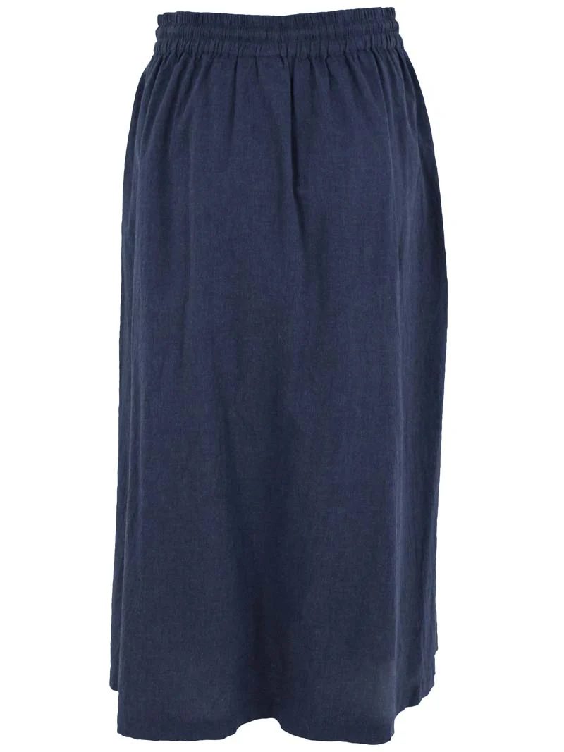 Danevisit Chambrey Skirt Dark Chambrey