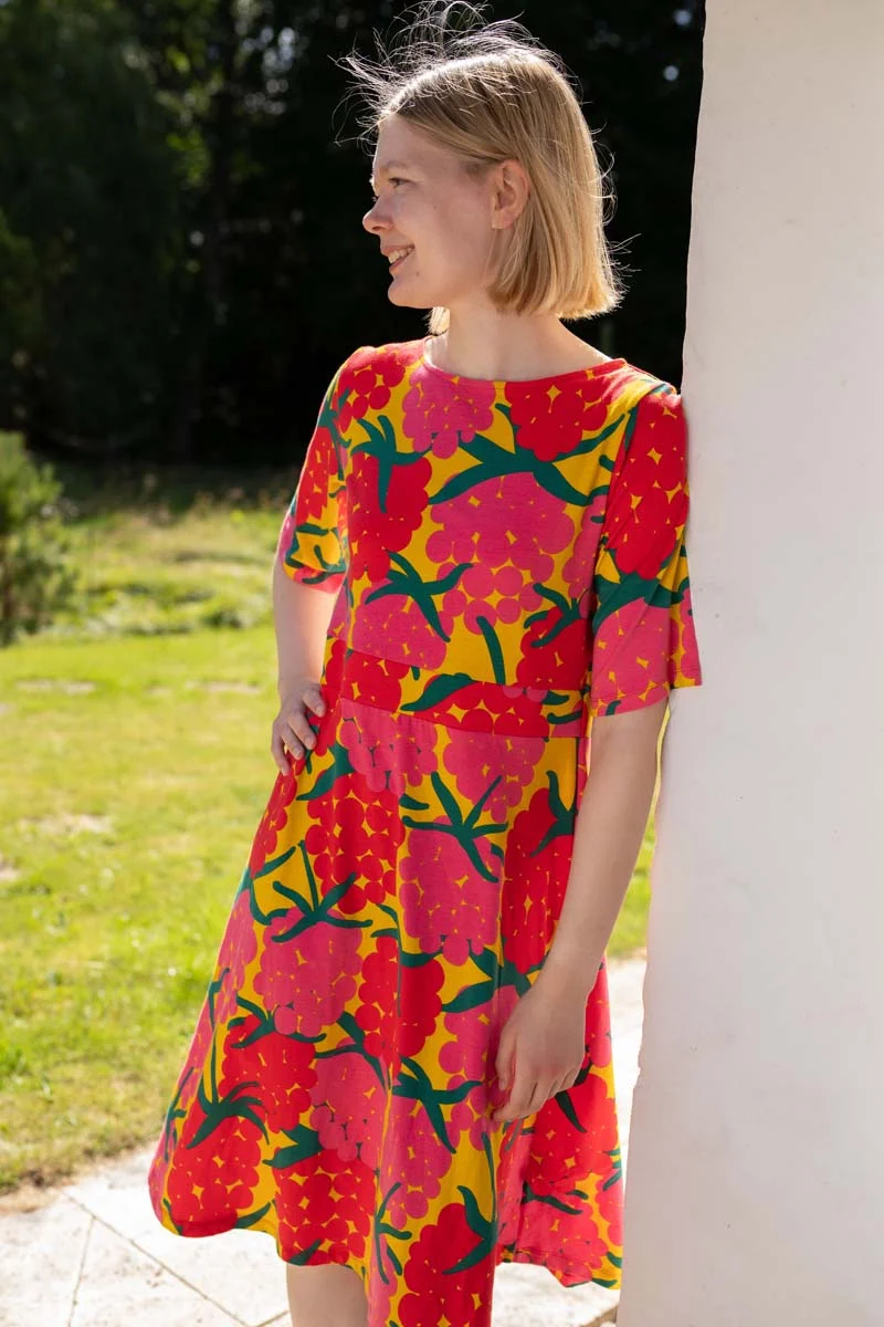 Daneviborg Cotton Dress Yellow MAXIBERRY