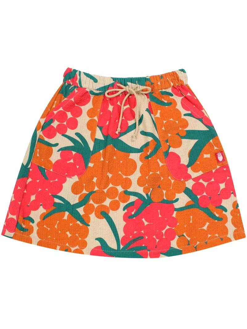 Danemia Seersucker Skirt Beige MAXIBERRY