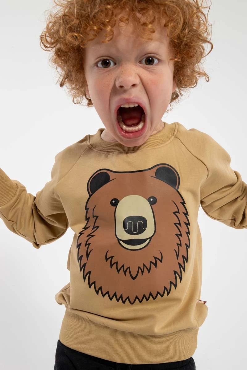 Dyrbellow Sweat Beige BRUN BJOERN