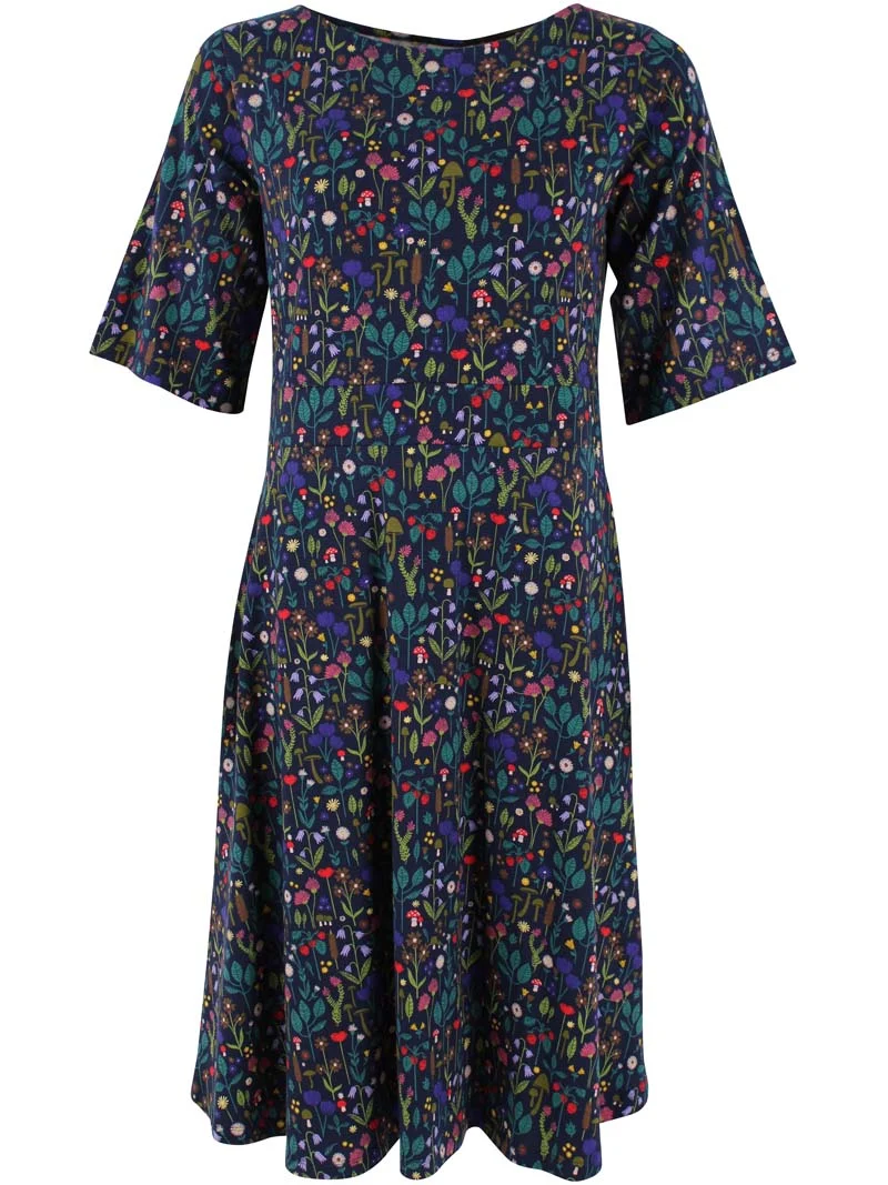 Daneviborg Modal Dress Dk Navy BOTANICAL