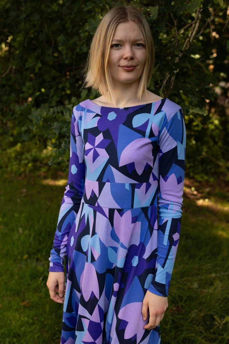 ORGANIC - Danesigrid Interlock Dress Dk Navy GEOFLEUR